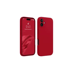 İphone 16 Plus Kılıf First Silikon - Kırmızı