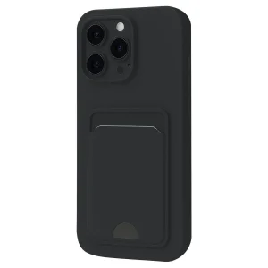 İphone 16 Plus Kılıf Kelvin Kartvizitli Silikon - Siyah