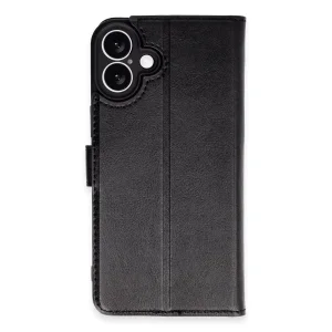 İphone 16 Plus Kılıf Trend S Plus Kapaklı Kılıf - Siyah