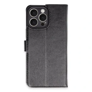 İphone 16 Pro Max Kılıf Trend S Plus Kapaklı Kılıf - Siyah