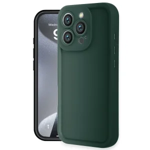 İphone 16 Pro Max Kılıf Viera Silikon - Koyu Yeşil