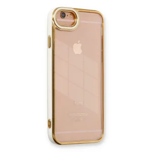 İphone 6 Kılıf Liva Lens Silikon - Beyaz
