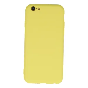 İphone 6 Plus Kılıf Nano İçi Kadife Silikon - Sarı