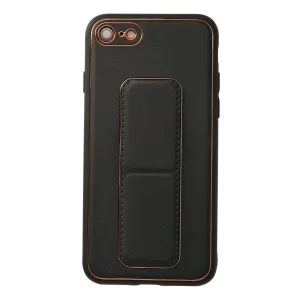 İphone 7 Kılıf Coco Deri Standlı Kapak - Siyah