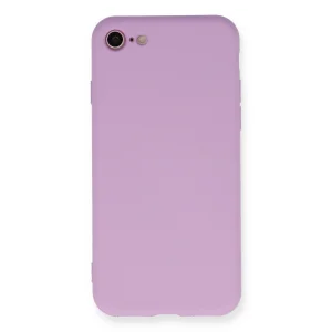 İphone 7 Kılıf Nano İçi Kadife Silikon - Lila