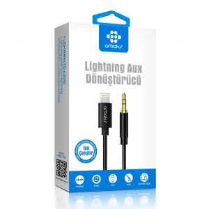 İphone Aux kablosu 1 Metre Aux Çevirici Arbaks ARB-512