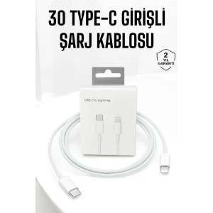 Iphone Uyumlu İOS Uyumlu Lightning Hızlı Şarj Tye C Lightning Şarj Kablosu