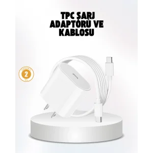 iPhone ve iPad Uyumlu 20W Güvenli USB-C Hızlı Şarj Adaptörü