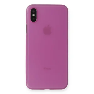 İphone X Kılıf Pp Ultra İnce Kapak - Pembe