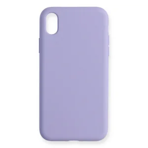 İphone Xr Kılıf Nano İçi Kadife Silikon - Lila