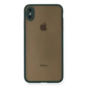 İphone Xs Max Kılıf Montreal Silikon Kapak - Yeşil