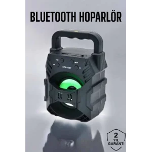 Işıklı Bluetooth Hoparlör Müzik ve Renkli Işık Taşınabiilir