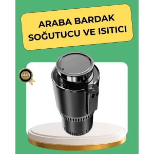 Isıtma Soğutma Özellikli Araç Bardaklığı Çakmak Girişli Akıllı