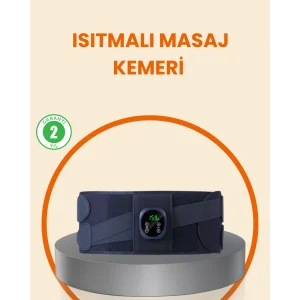 Isıtmalı Masaj Kemeri Dijital Ekranlı Bel Çevresi 100 cm Altı Uyumlu