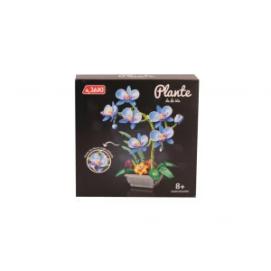 JK29011 JAKİ MAVİ ORKİDE SAKSIDA 581 PARÇA BLOCK OYUNCAK