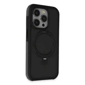Joko İphone 15 Pro Max Zorda Airbag Magsafe Standlı Kapak - Siyah