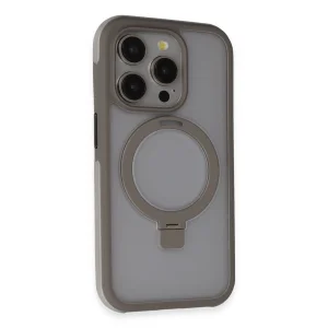 Joko İphone 15 Pro Zorda Airbag Magsafe Standlı Kapak - Titan Gri