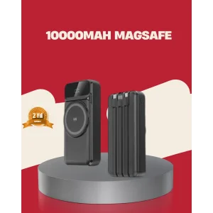 Kablosuz 15W Şarj Destekli 10000 mAh Taşınabilir Powerbank – Hızlı Şarj Özellikli