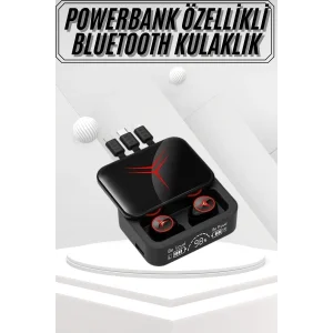 Kablosuz Bluetooth Kulaklık Powerbank Özellikli Göstergeli Hd Mikrofon