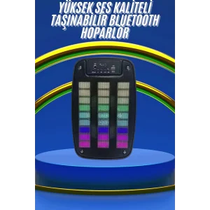 Kablosuz Hoparlör İOS ve Android Uyumlu Şarjlı SD Kart Girişli Bluetooth Hoparlör