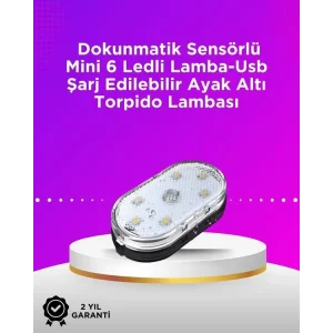 Kablosuz Manyetik Montajlı Araba İçin 7 Renkli Ambiyans Işığı Seti