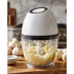 Kablosuz Mini Doğrayıcı 450 ML Şarjlı Sebze Doğrayıcı Paslanmaz Çelik Bıçaklı
