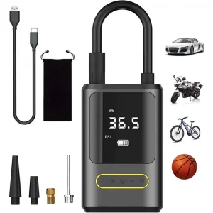 Kablosuz Oto Araç Mini 4000mAh 150 PSI Işıklı Oto Hava Kompresörü