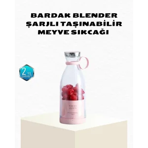 Kablosuz Taşınabilir Mini Blender – USB Şarjlı, 1200mAh