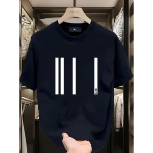 Kadın Kısa Kol Yazlık Tişört Bisiklet Yaka Baskılı Oversize T-Shirt - Siyah