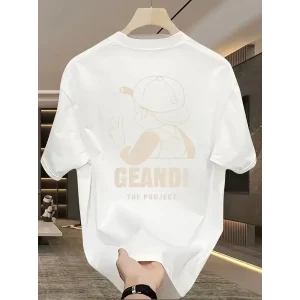 Kadın T-Shirt GANDHI The Project Baskılı Kısa Kollu tişört - Beyaz