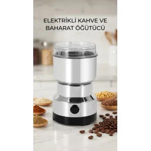 Kahve ve Baharat Öğütücü Makine Paslanmaz Çelik Kompakt Tasarım