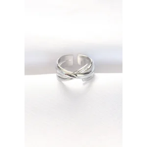 Kalın Silver Renk Ayarlanabilir Yüzük
