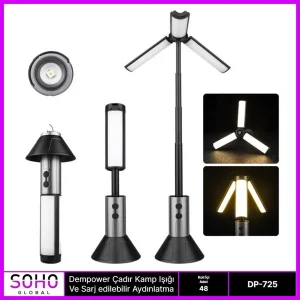 Kamp Işığı Şarj Edilebilir