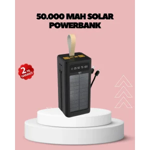 Kamp ve Outdoor Kullanıma Uygun Güneş Panelli Powerbank