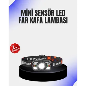 Kamp ve Yürüyüş İçin Sensörlü LED Kafa Feneri Ayarlanabilir