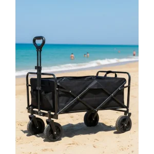 Katlanır Kamp ve Plaj Arabası Büyük Kapasiteli Taşıma Vagonu