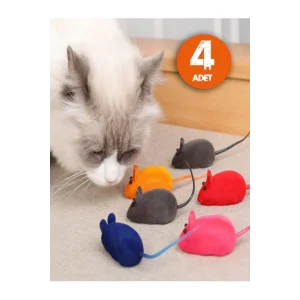 Kedi Eğitim Oyun Faresi 4 Adet