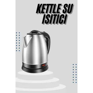 Kettle C F Tipi 220-240V Paslanmaz Çelik Elektrik Kablolu Otomatik Kapanma