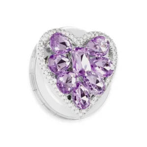 Kickstand Taşlı Magsafe Stand - Mor