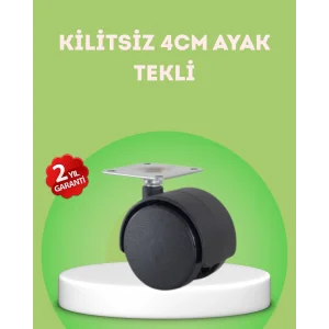 Kilitsiz 4 cm Mobilya Ayağı Tek Adet Pratik ve Dayanıklı