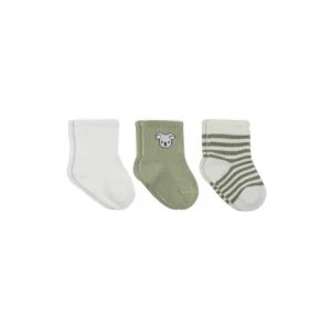 Koala Boy 3lü Penye Soket Çorap 10133 Ekru