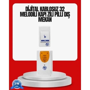 Kolay Kullanımlı Kablosuz Kapı Zili Şık ve Sade Tasarım