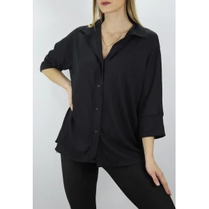 Krinkıl Gömlek Siyah - Lks2406.75