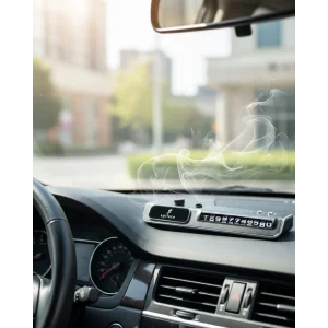 LED Işıklı Araç Ön Cam Telefon Numarası Gösterme Aparatı + 3 Seviyeli Hava Nemlendirici
