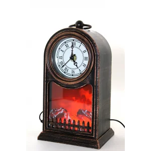 LED Işıklı Saatli Şömine - Model 1