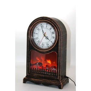 LED Işıklı Saatli Şömine - Model 2