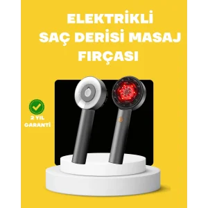 LED Teknolojili Elektrikli Saç Masaj Fırçası Mikro Akımlı