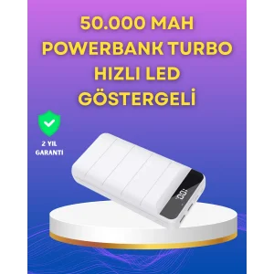 Lightning ve Type-C Girişli 50000mAh Powerbank