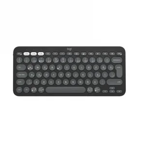 LOGITECH K380S PEBBLE KEYS 2 ÇOKLU CİHAZ ÖZELLİKLİ BLUETOOTH TÜRKÇE Q KLAVYE GRİ 920-011859