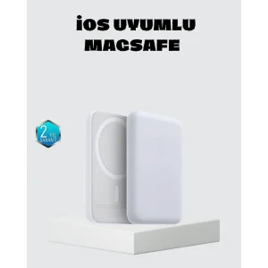 MagSafe 15W Kablosuz Hızlı Şarj, Lightning Girişli Taşınabilir Batarya